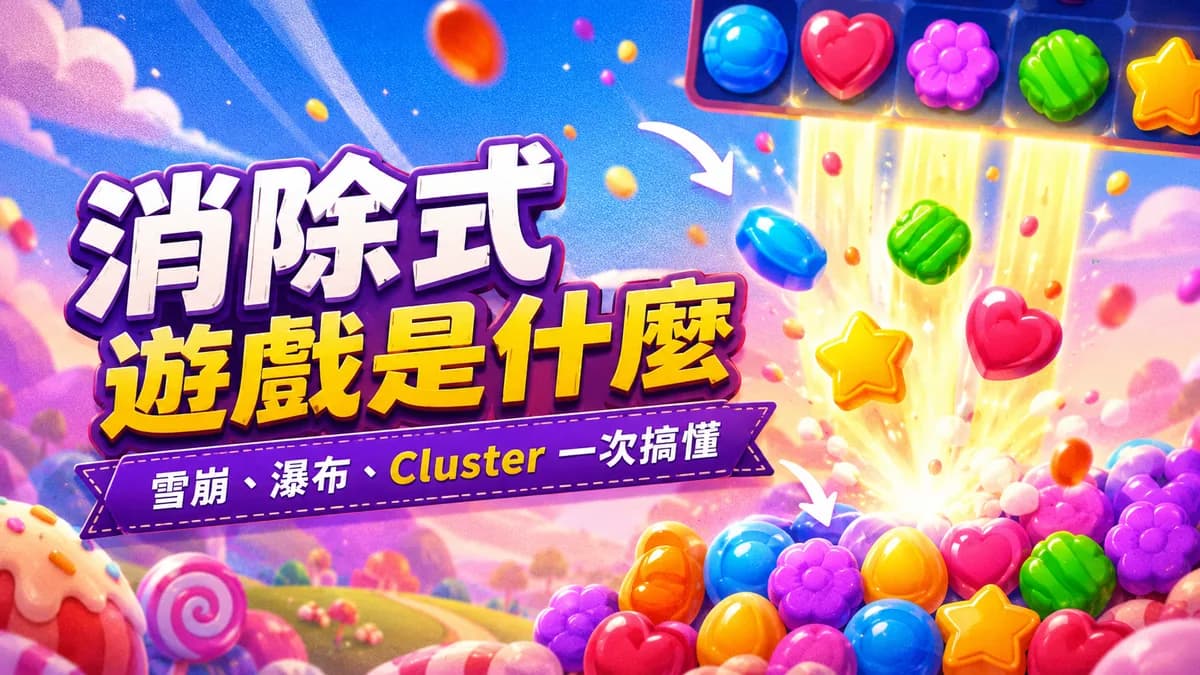 消除式電子遊戲是什麼?雪崩、瀑布、Cluster 一次搞懂