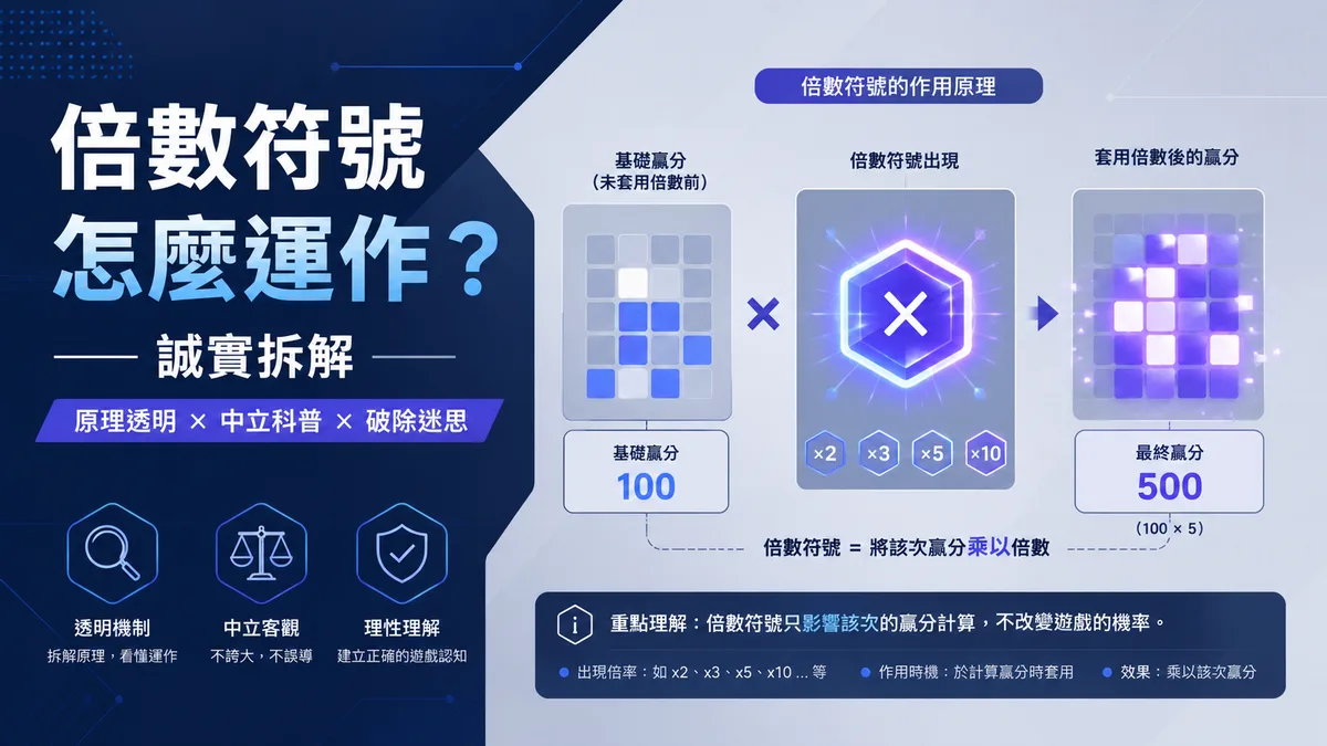 老虎機倍數符號怎麼運作?誠實拆解