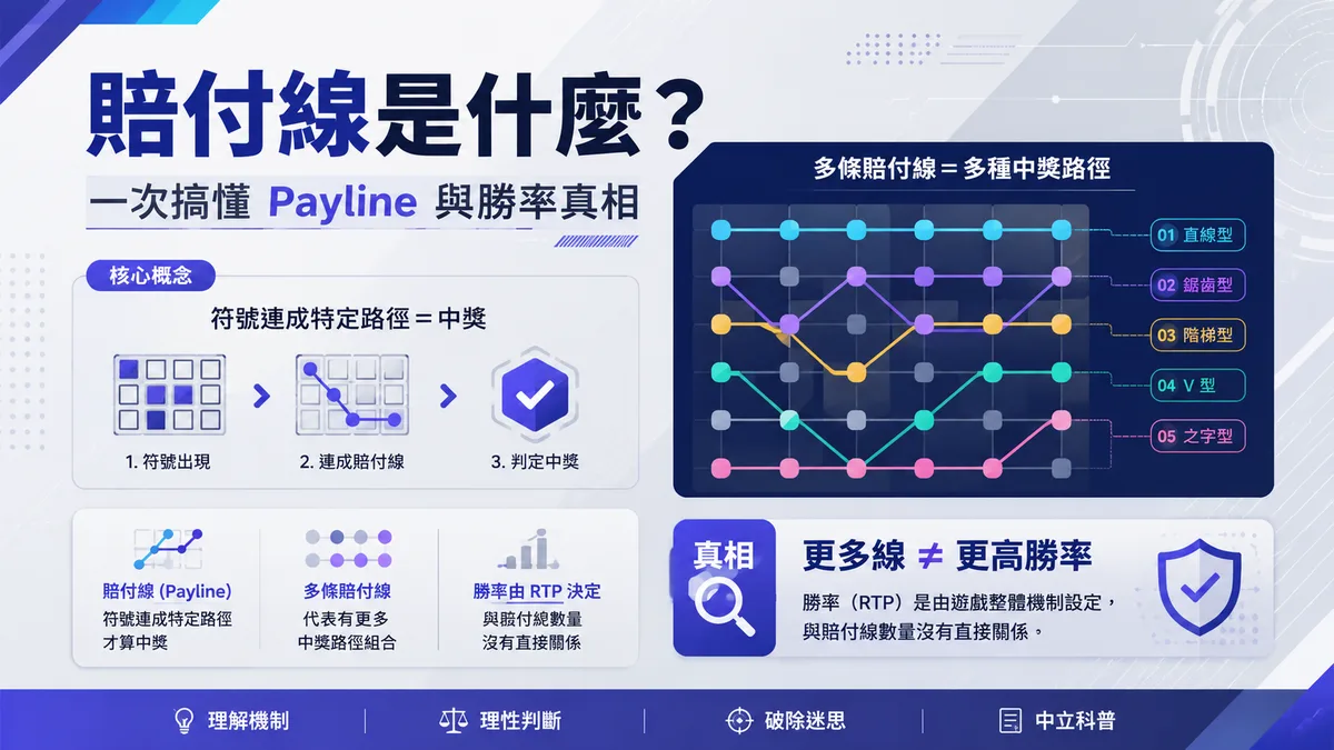老虎機賠付線是什麼?一次搞懂Payline與勝率真相